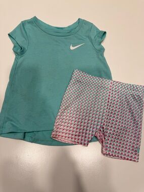 Nike Teal Dri-FIT Performance Toddler Set